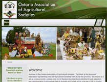 Tablet Screenshot of ontarioagsocieties.com